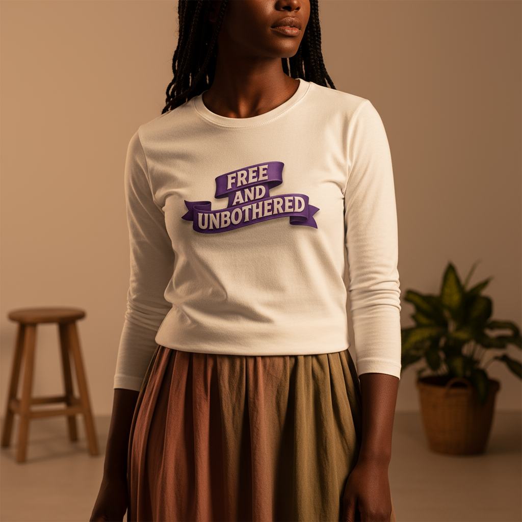 'Free and Unbothered' Women's Relaxed T-Shirt, War Room Threads